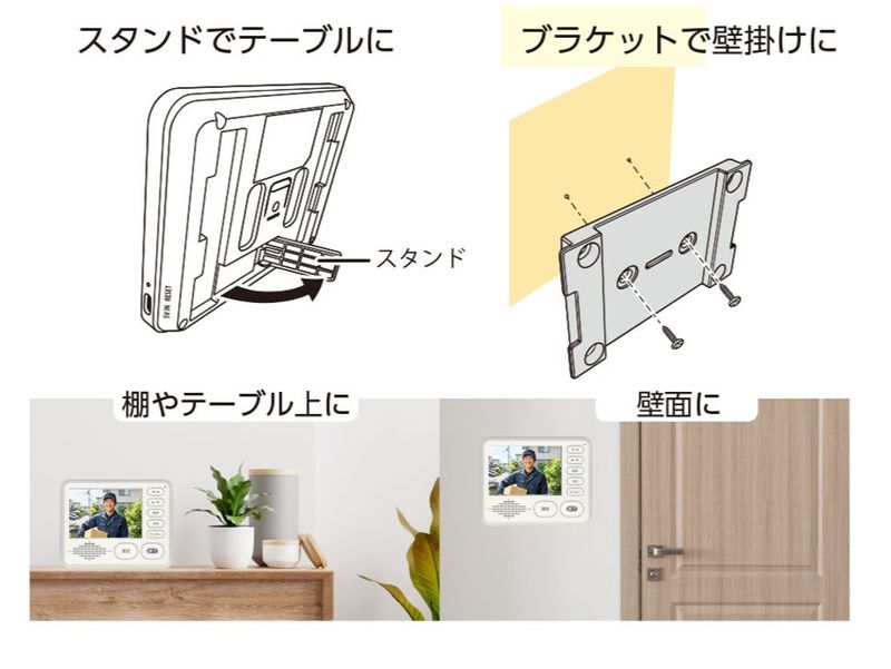モニターは据え置きにも対応