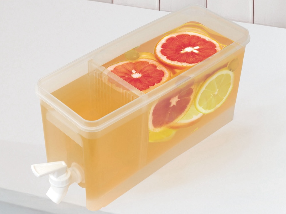 お茶パックやフルーツ、ハーブなどが蛇口に詰まったり、コップに流れ出たりするのを防ぐ