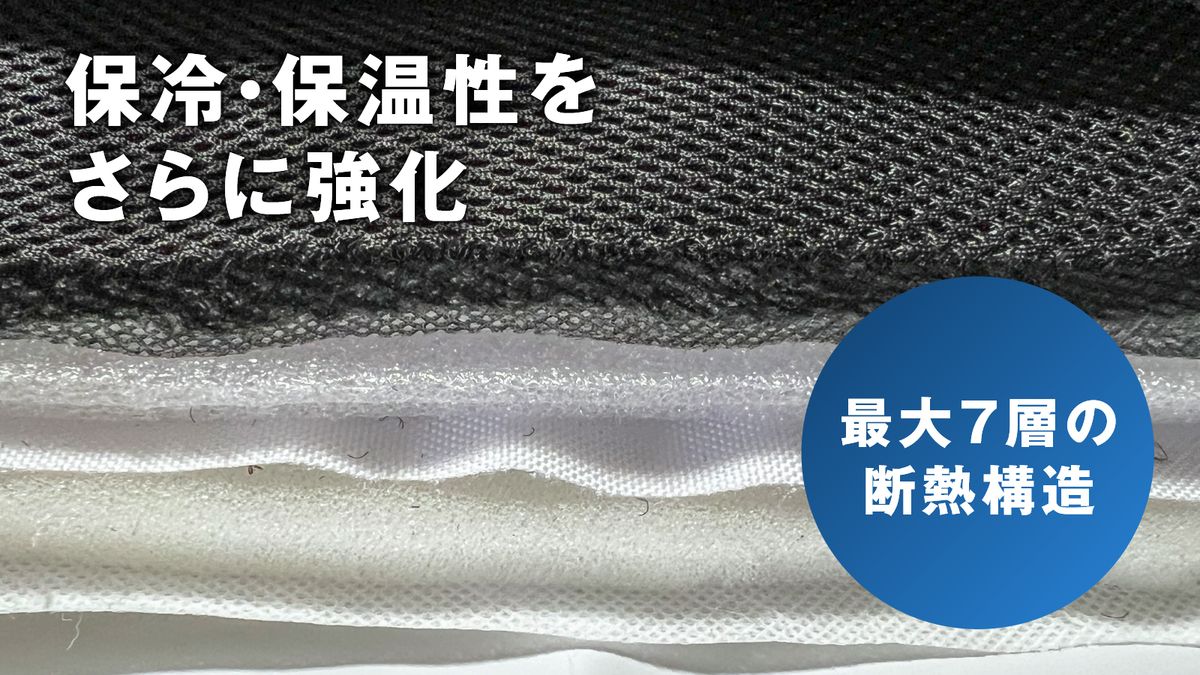 最大7層の断熱構造