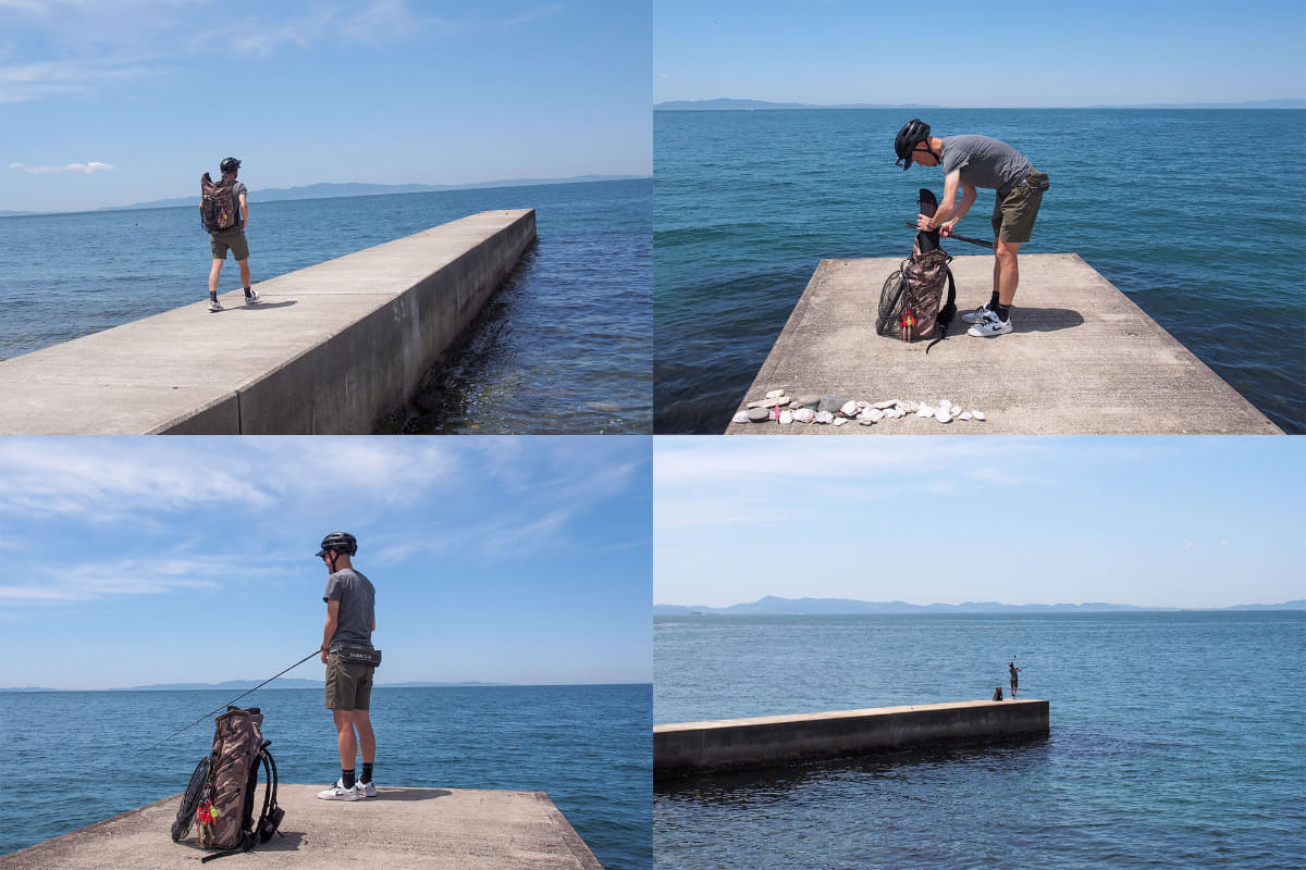ここが大阪湾!? と思ってしまうほど海がきれい。もっとゆっくりしたかった
