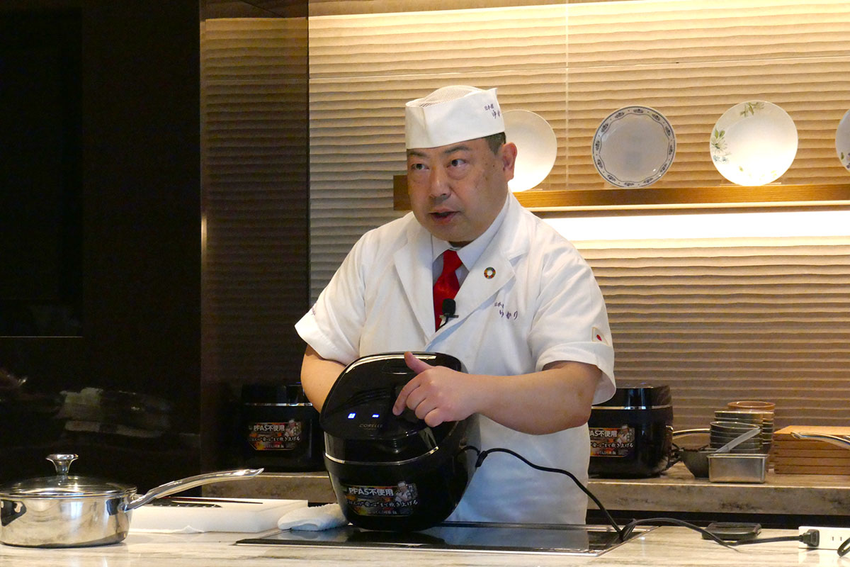 アンバサダーを務める「日本橋 ゆかり」3代目料理長の野永喜三夫さん