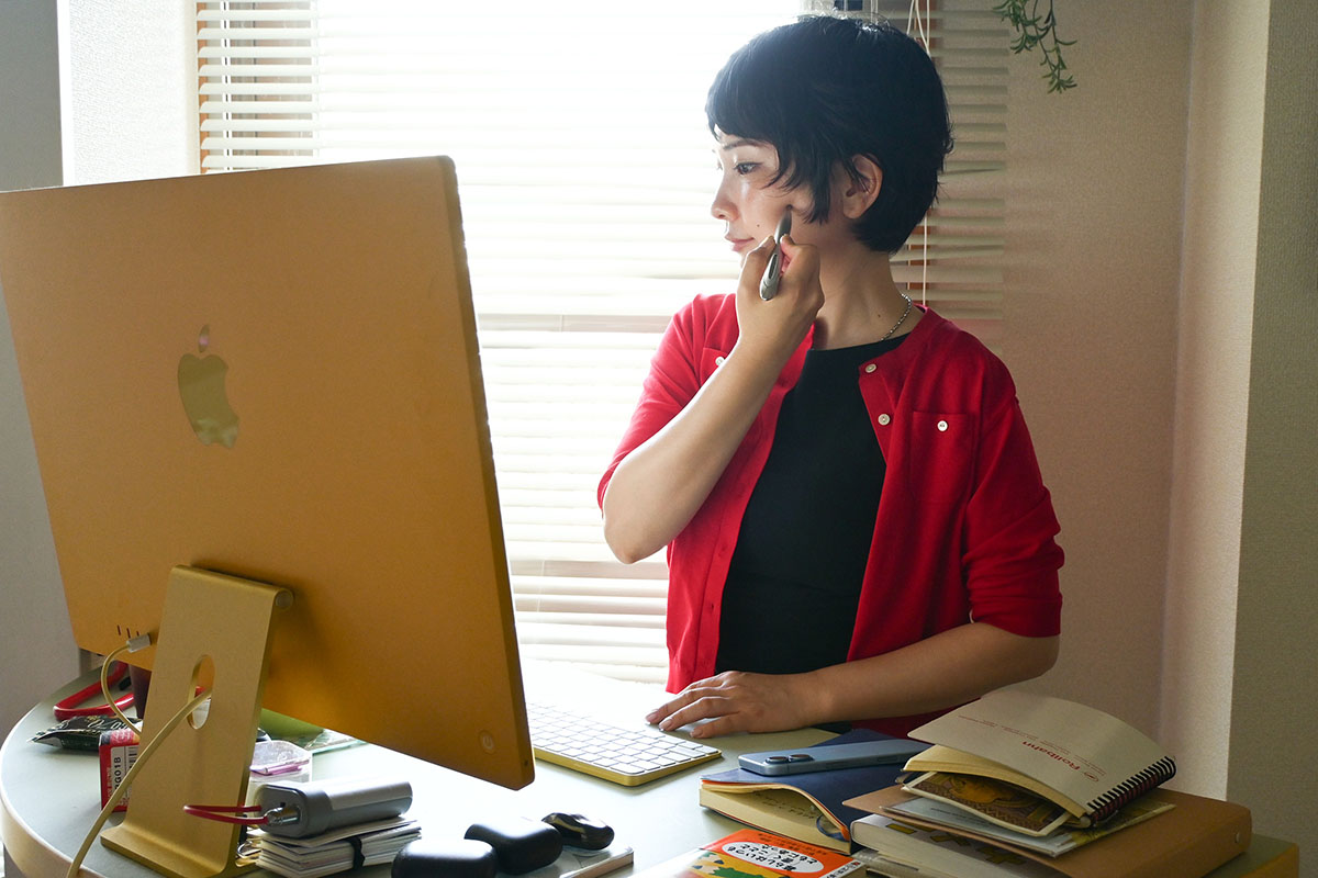 作業中でも休憩中でも、気になったときにポスポス。使う場所も時間も自由でいいから、気楽に使えます