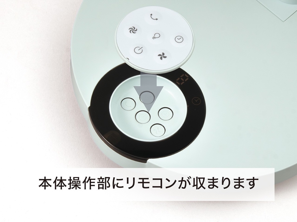 リモコンが付属する
