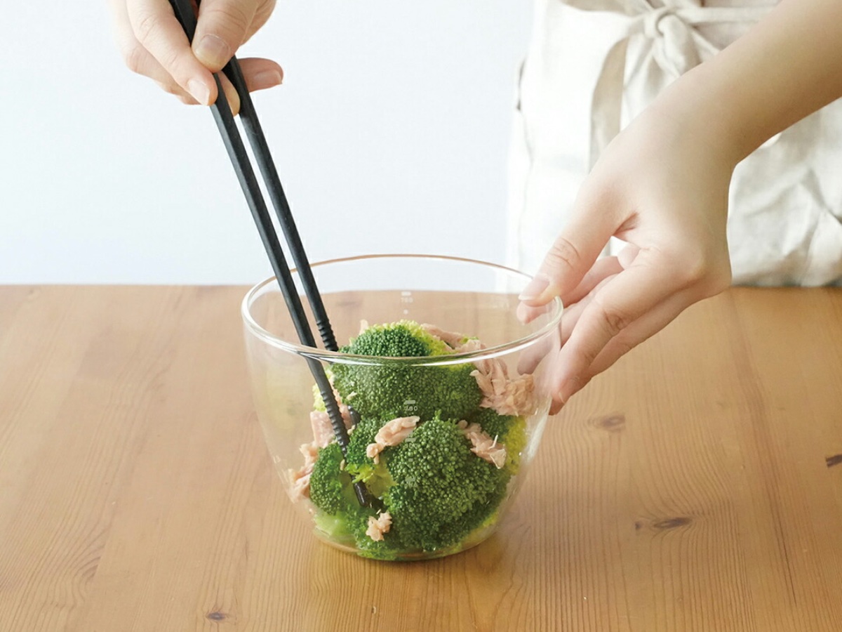深さがあるため食材を混ぜやすい
