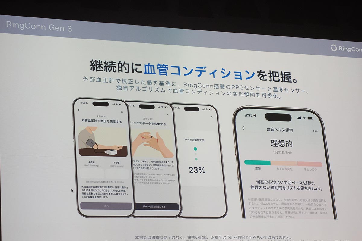 血管のコンディション傾向を把握