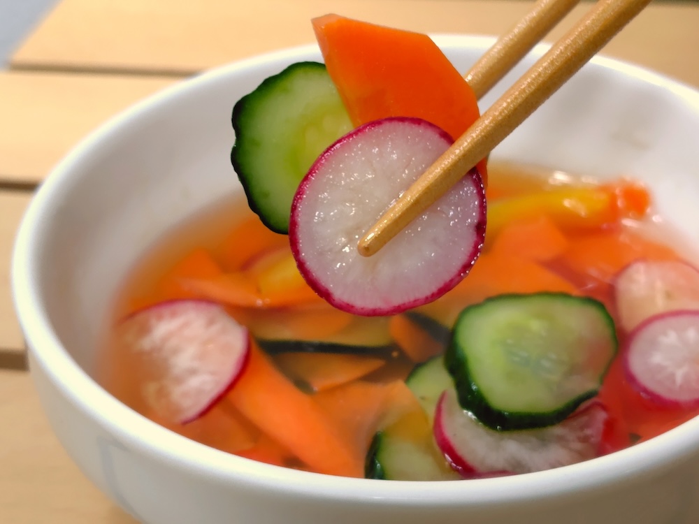 ごま油の香ばしさとコクが加わり、風味がアップ