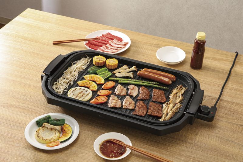 焼肉には波形の「グリルプレート」