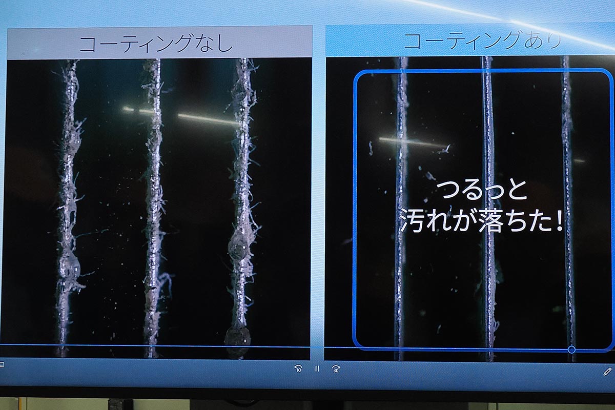 パナソニックのホコリレスコーティングは、汚れが落ちやすいのが特徴