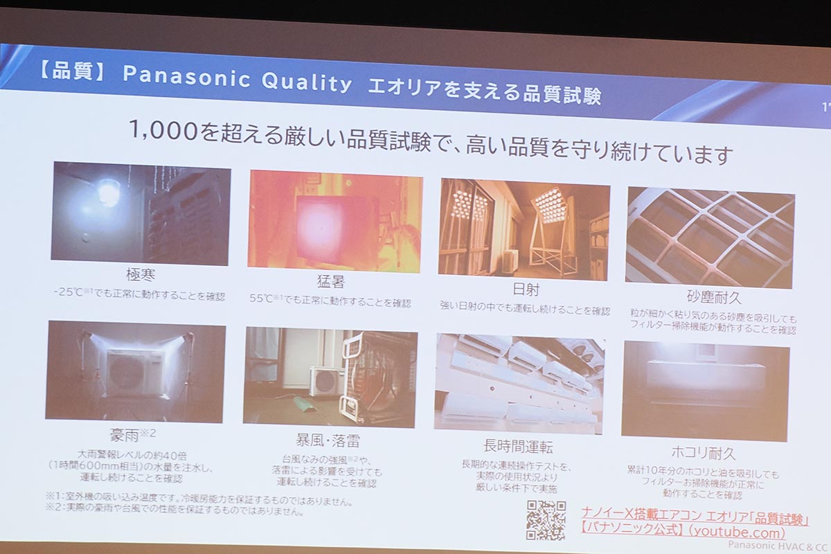 数多くの品質テストを実施
