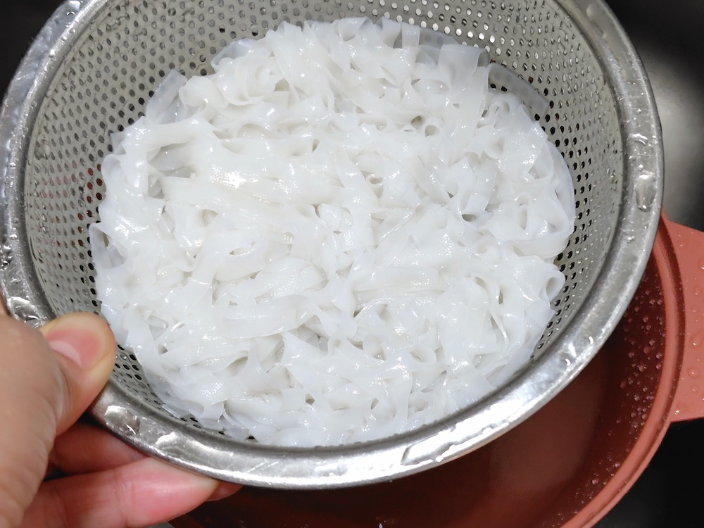 湯切りして、しっかり冷やす