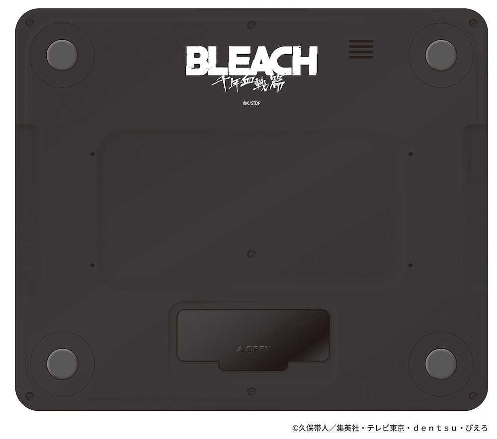通信機能付き音声体組成計の底面