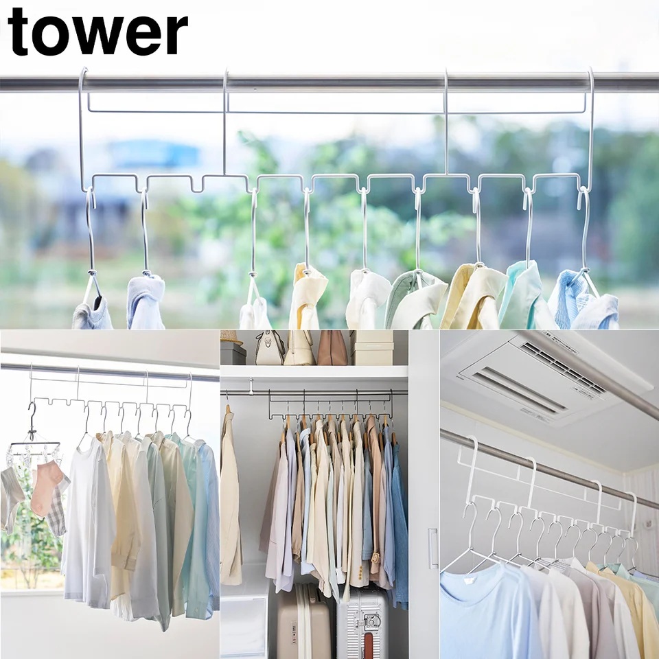 ハンガーホルダータワー 10連