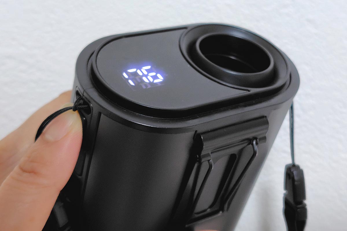 稼働中にボタンを長押しすると「ターボモード」がスタート