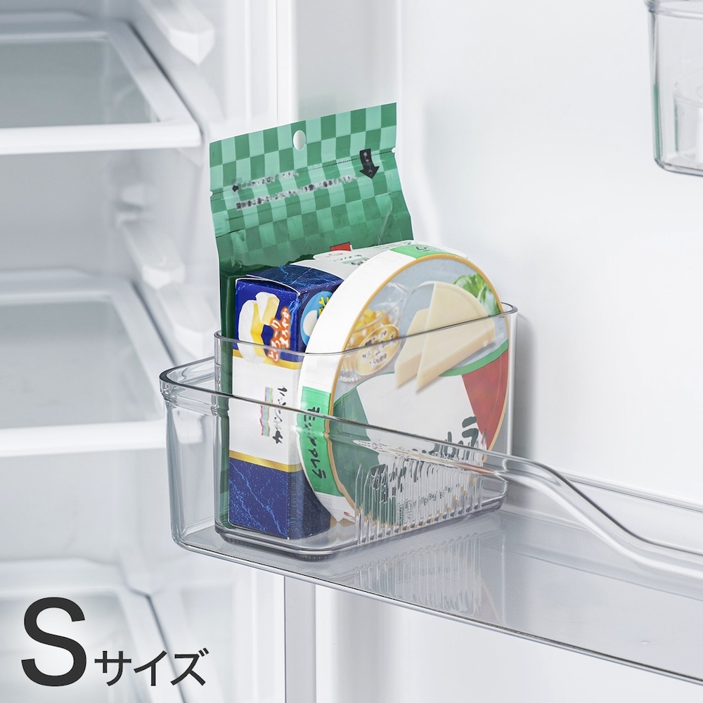 ふりかけやスライスチーズ、小袋食品などの整理に適したSサイズ