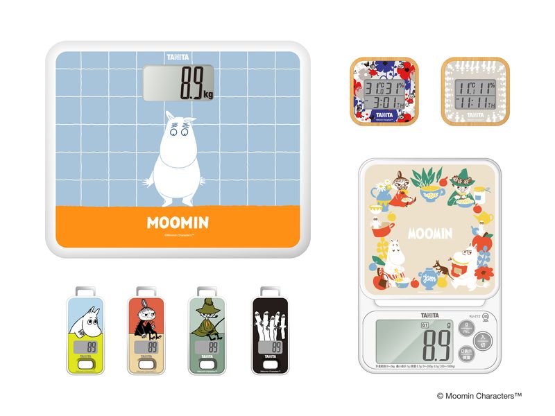 「ムーミン」とコラボレーションしたデジタルヘルスメーターや歩数計など4アイテム <br><span class="fnt-70">(c)Moomin Characters</span>
