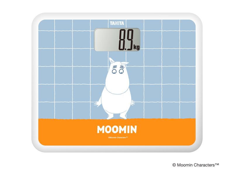 デジタルヘルスメーター「HD-CU ムーミンモデル」。ムーミンのイラストをあしらった<br><span class="fnt-70">(c)Moomin Characters</span>