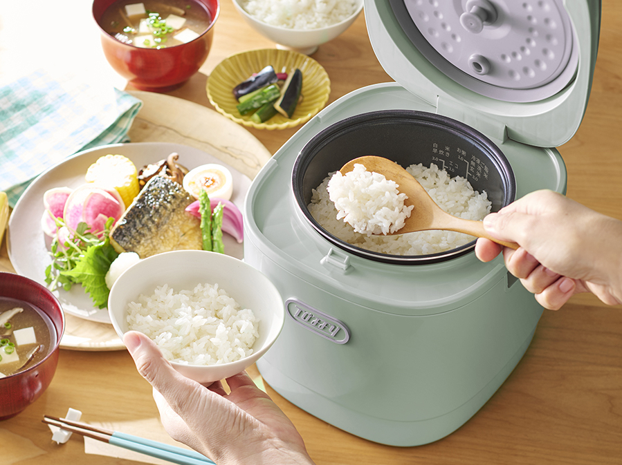 白米のほか玄米にも対応、炊き込みやおかゆも作れる