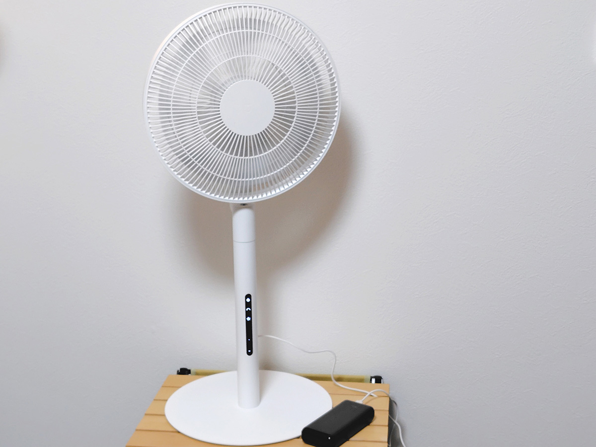 卓上扇風機としても使用できる