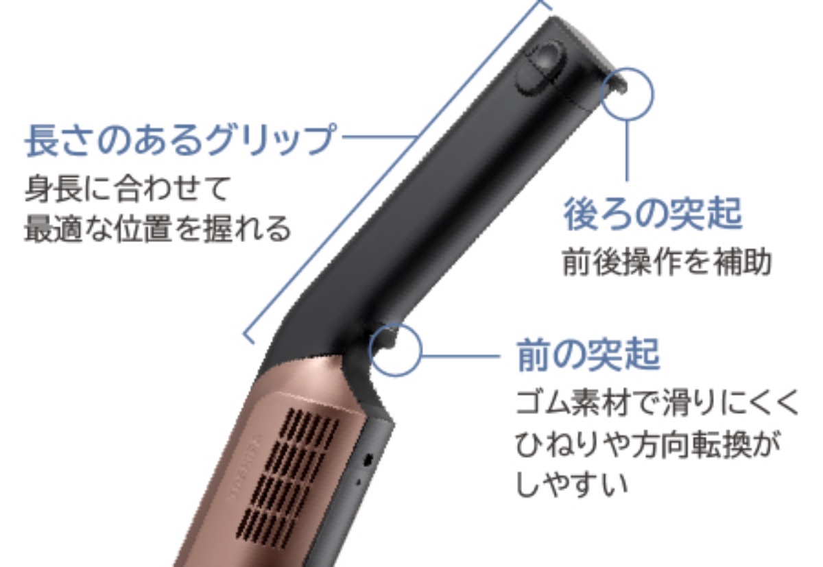 改良した「フィットグリップ」で操作性が向上