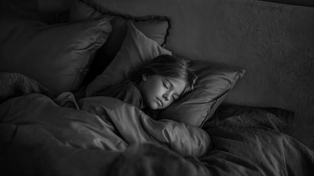 赤外線補助ライトで家族が睡眠中でも起こすことはない
