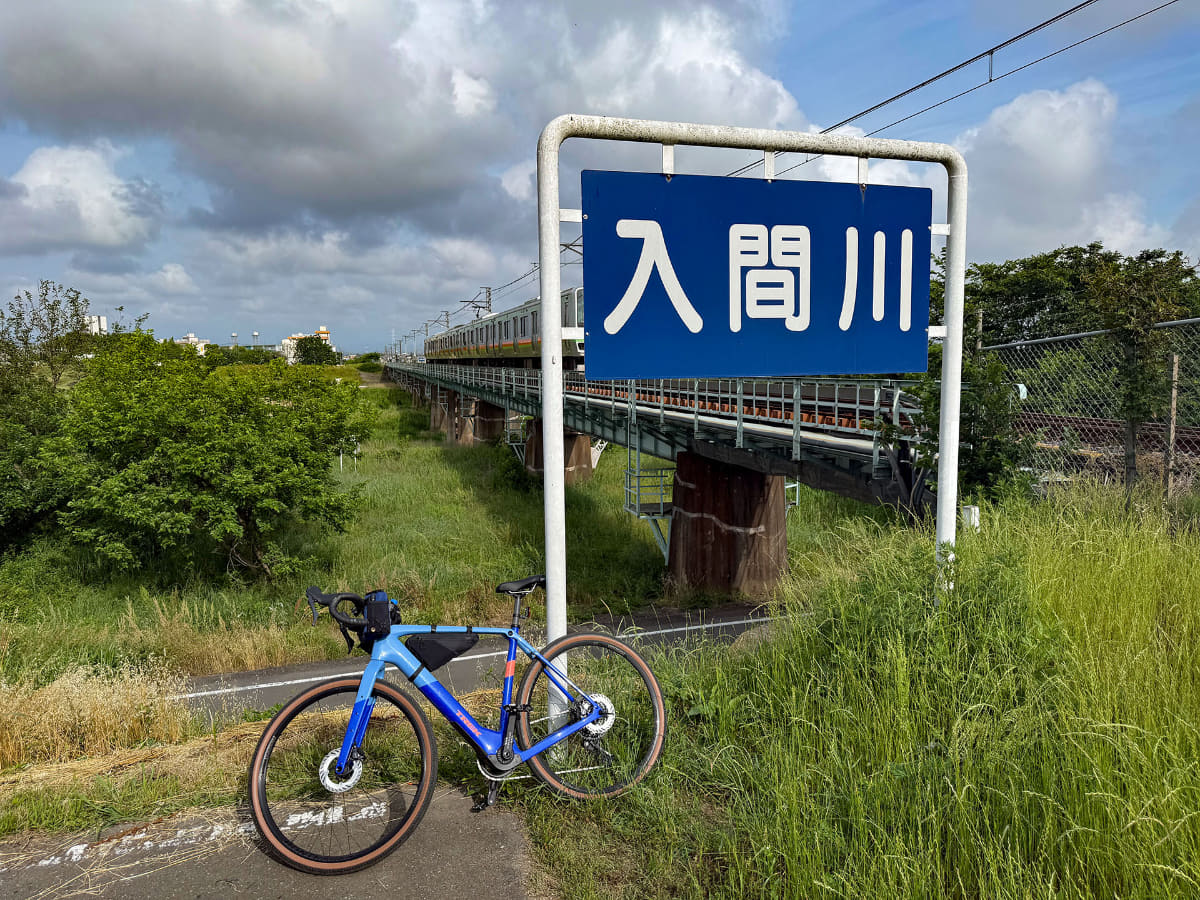 Checkpoint+ SL 5でよく走る入間川サイクリングロード(正式名・県道川越狭山自転車道線)