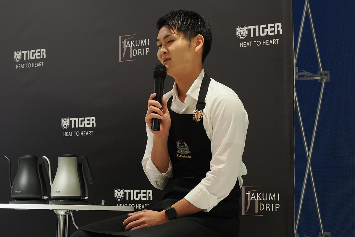 UCC コーヒーアカデミー講師の福田雄也さん