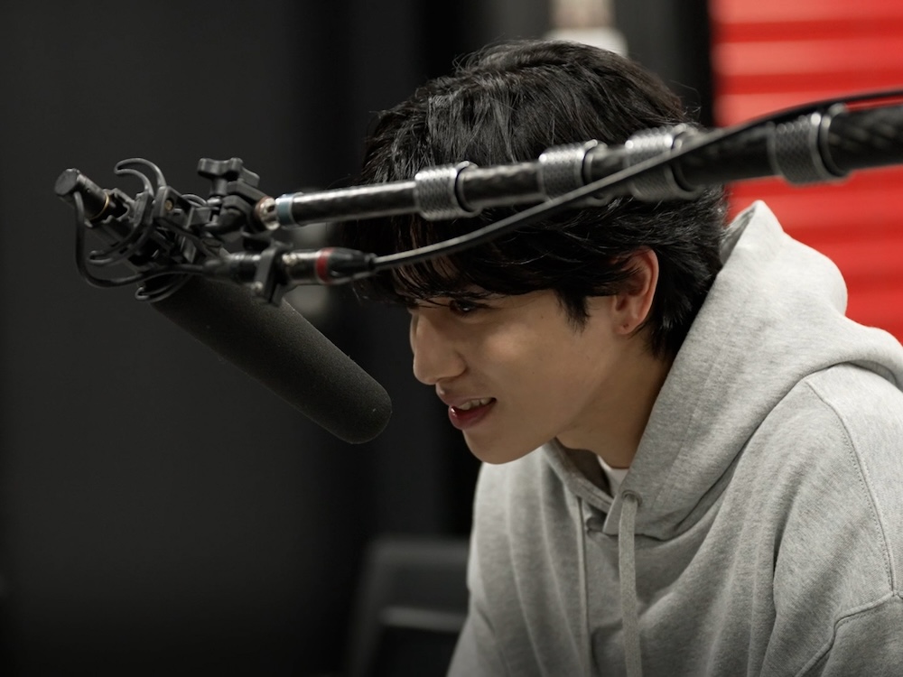 洗濯機から俳優の志尊淳さんの録り下ろしボイスメッセージが流れてくるスペシャル企画を実施する