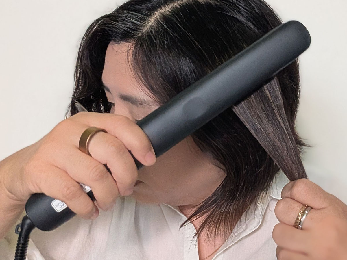 滑りはよく、このような角度なら特に使いにくさを感じない