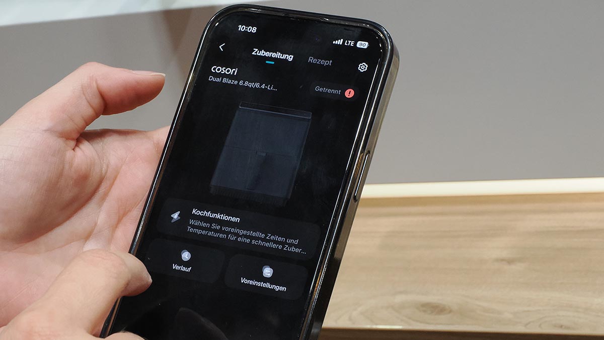 新しいノンフライヤー製品の操作にも対応するVeSyncアプリ