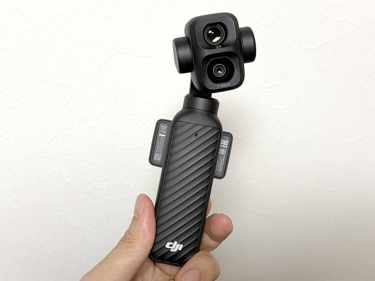 Osmo Pocket 4P。首をかしげるような感じもかわいく思えてきました