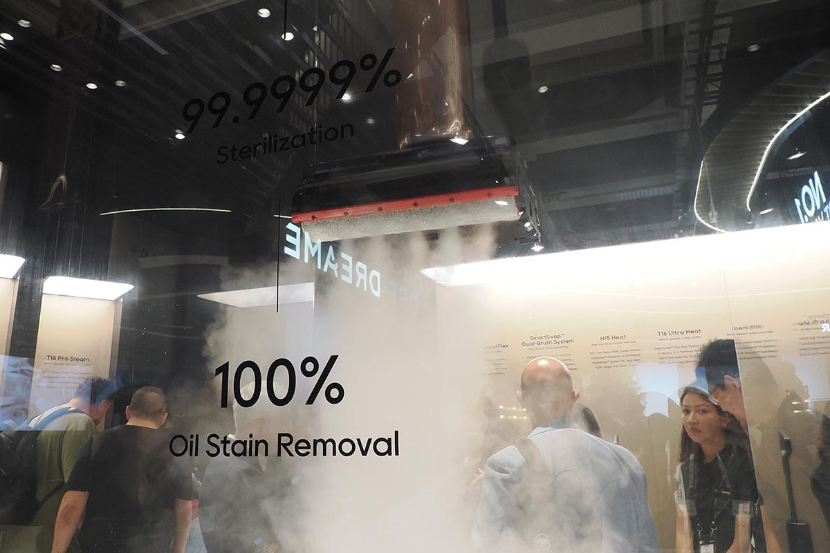強力なスチーム掃除機能を特徴とする「T16 Pro Steam」のコンセプト展示