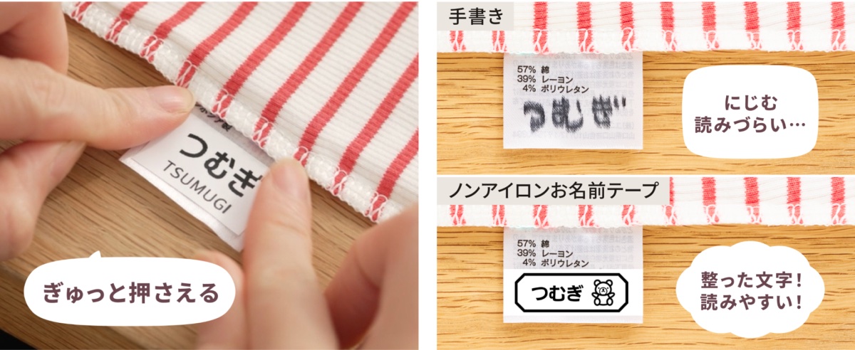 印刷後に裏紙を剥がして貼るだけ。手書きの悩みを解決