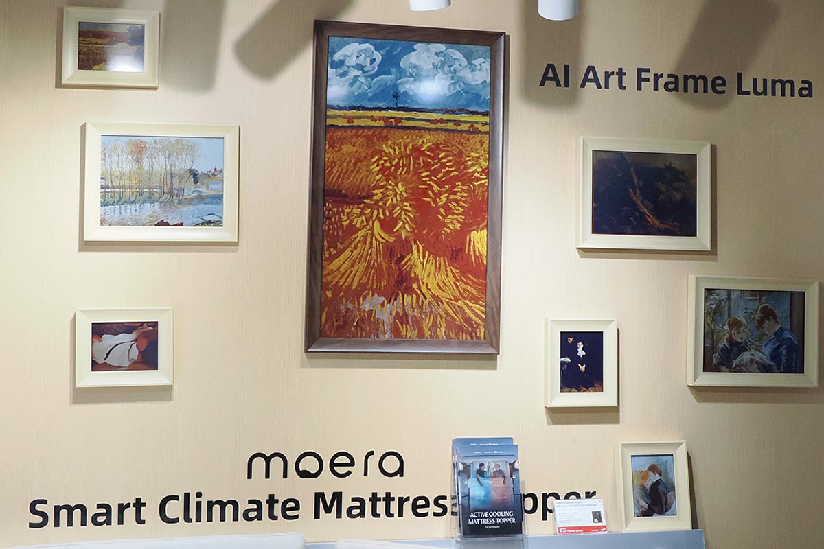 デザイン性とコンテンツの保存容量を高めた「AI Art Frame Luma」