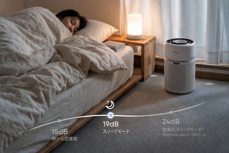 寝室などでも使いやすいよう静音性にもこだわった