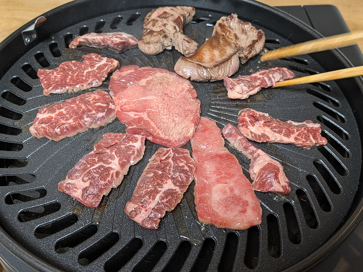 子供を含め3家族9人が集まった焼肉パーティーでも充分の大きさでした
