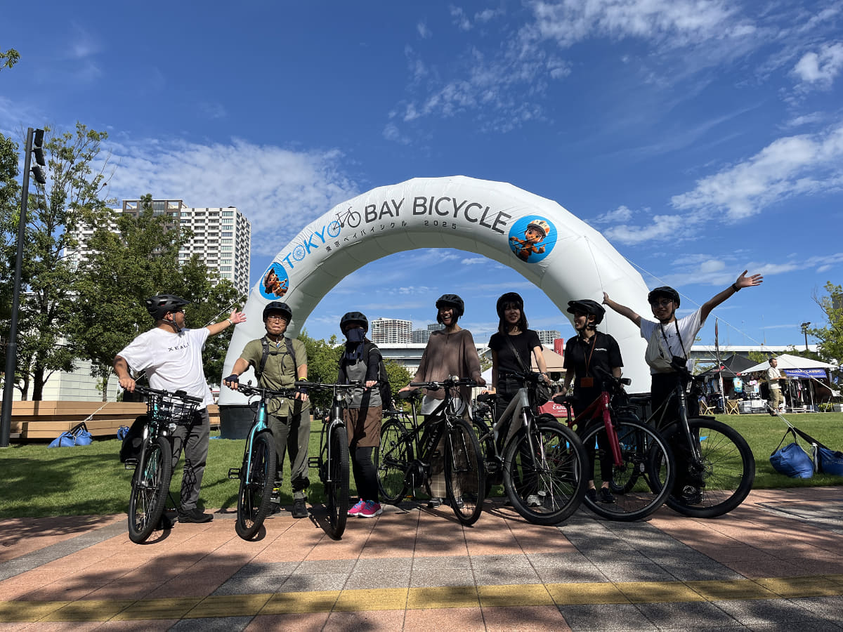 e-bikeで東京湾岸エリアを走るライドツアーも