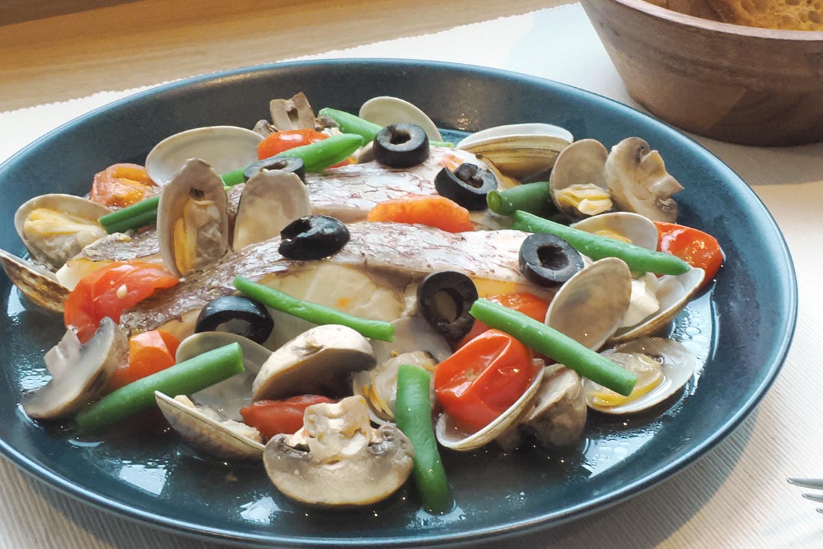 調理の一例。ふっくら感やジューシーさなどを感じられる仕上がりに。皮までおいしく食べられた
