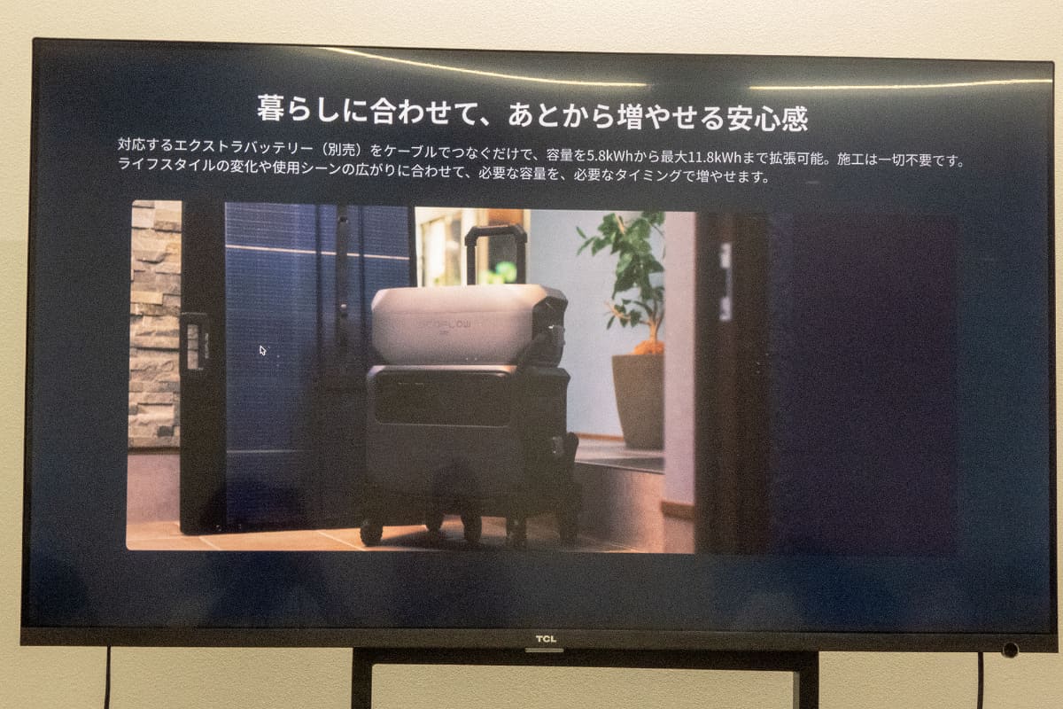 合計容量は約12kWhまで拡張可能