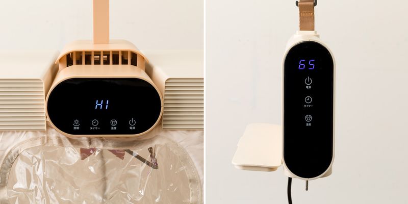使用しないときは乾燥カバーを折りたたんで本体に収納できる