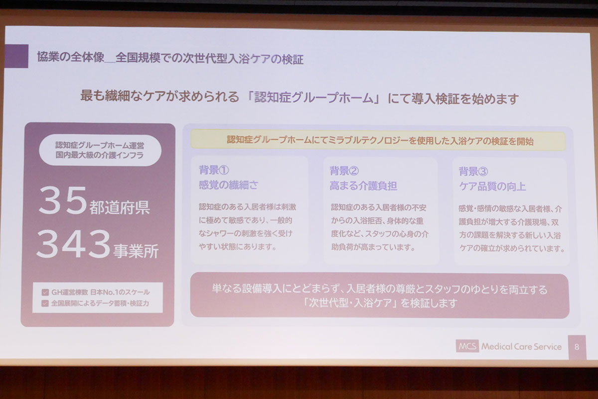 メディカル・ケア・サービスは認知症グループホームなどを運営する