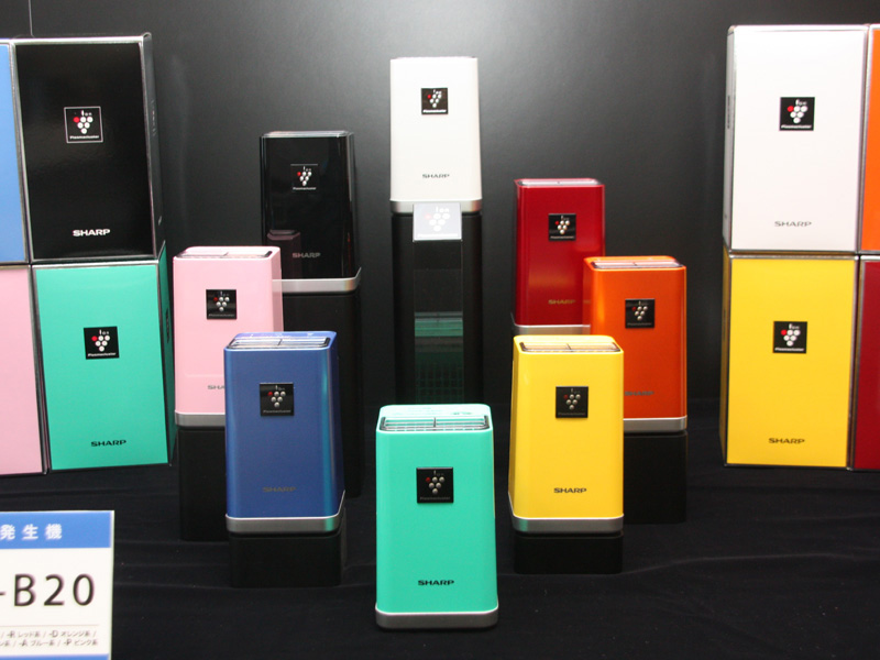 写真は家庭向けのプラズマクラスターイオン発生器「IG-B20」