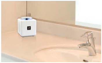 トイレ以外でも設置可能。写真は洗面室