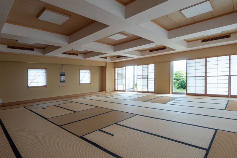 校舎の最上階にある茶室。留学に行く前に茶道体験も実施