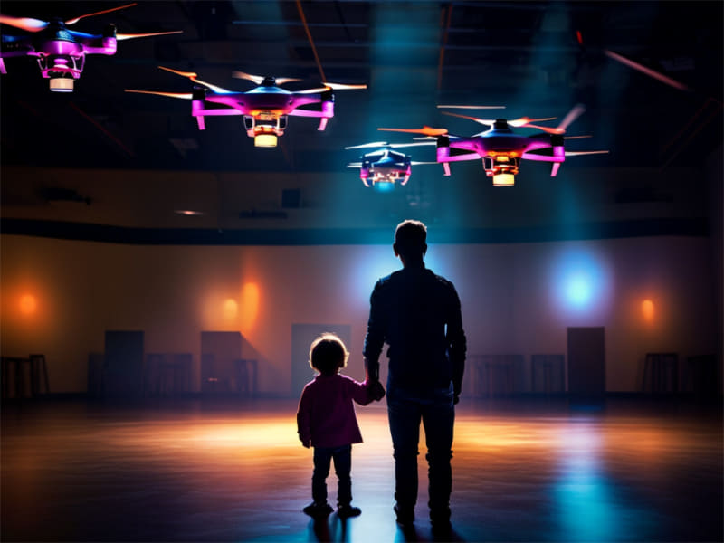 大感動！屋内ドローンショー