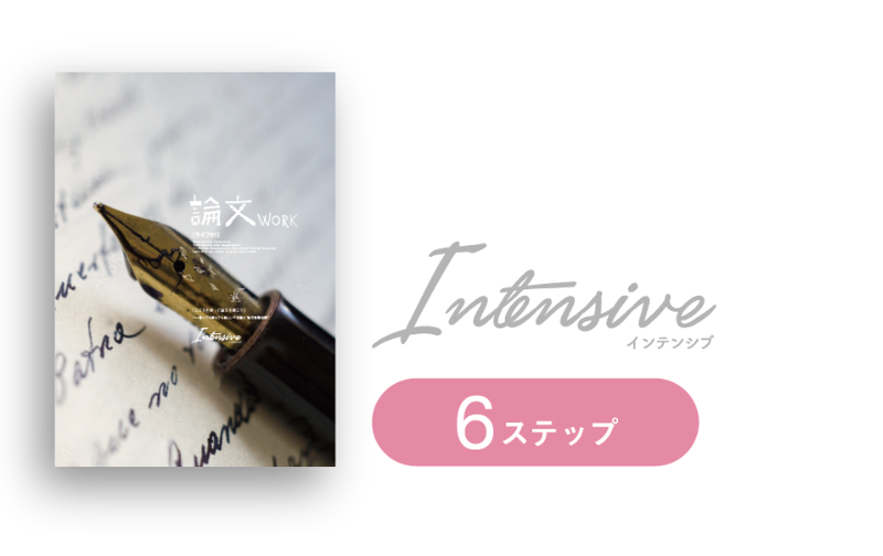 「論文ワーク Intensive」：自分の好きなものをテーマに対話を通じて、論理的・客観的に文章を書く