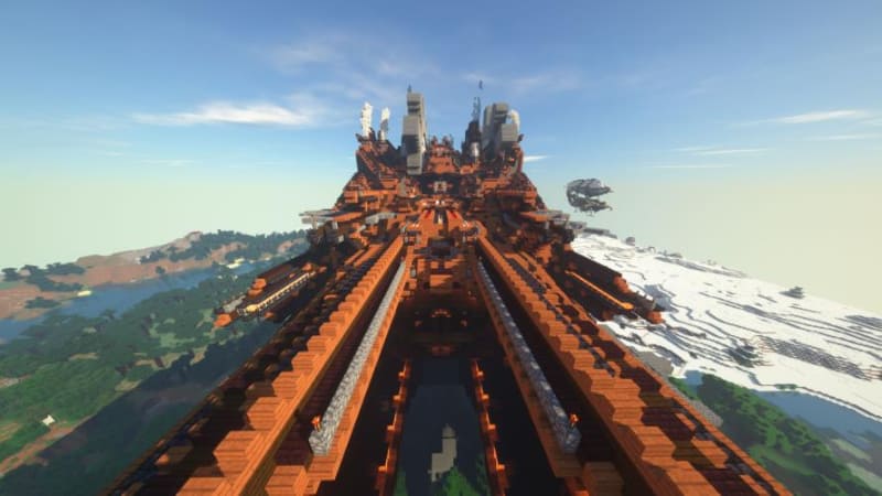 作品「Library in the Sky（天空の図書館）」。細部まで作り込まれたデザインが魅力の巨大な蒸気船が舞台