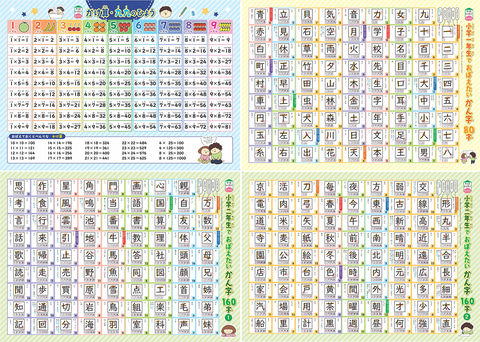シリーズ累計170万部突破、九九や地図の学習ポスターにミニサイズが