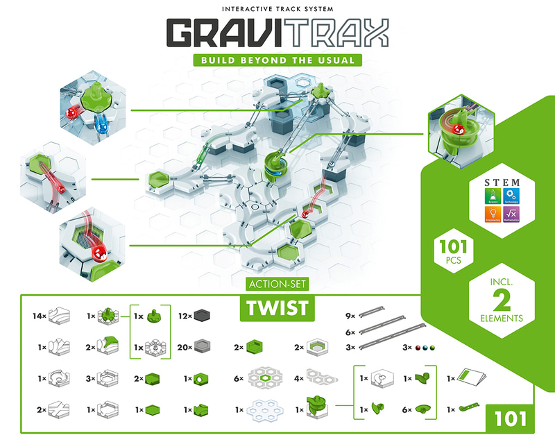 全101ピースのパーツ