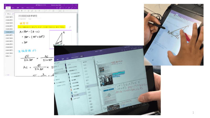 OneNoteなら自由に書き込みができて、情報共有もスムーズ
