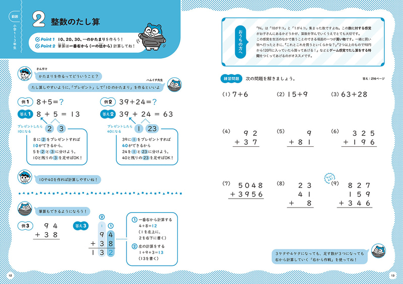 見開き完結の「例題→練習問題」の2ステップで学力の定着を図る